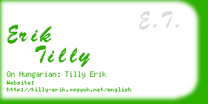 erik tilly business card